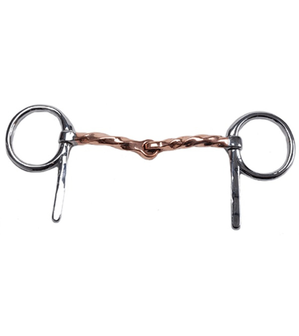 Slow Twist Copper Snaffle Bit-TexanSaddles.com