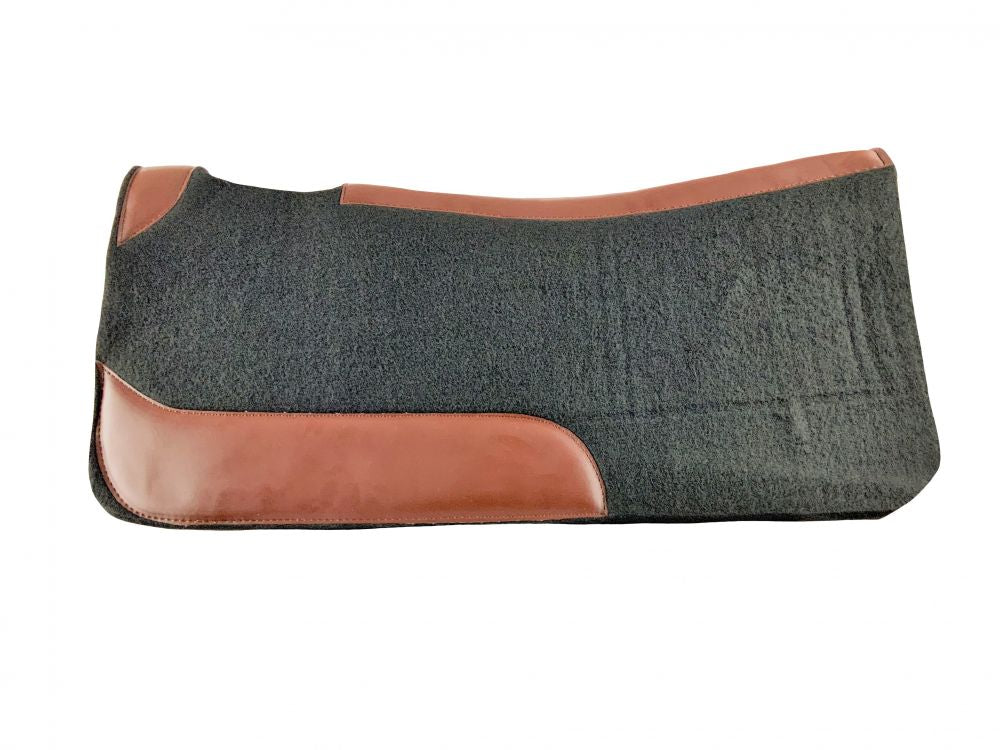 Solid Felt Saddle Pad 32" X 32" Contoured Felt Pad With Vented Wither Western Saddle Pad Showman   