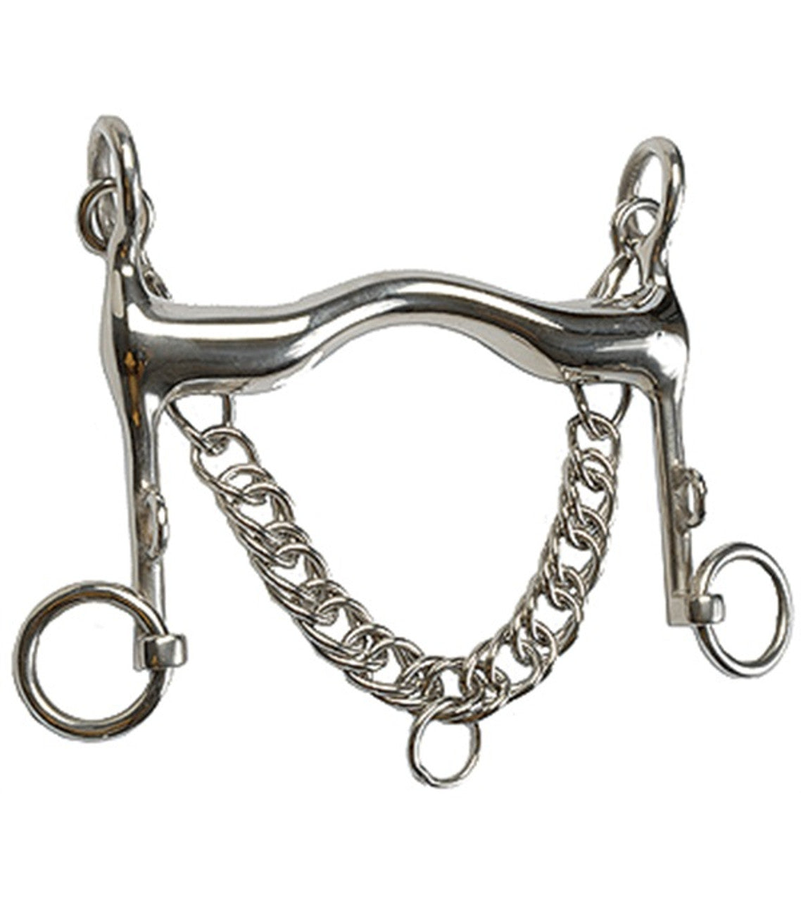 Stainless Steel Hollow Low Port Weymouth Bit-TexanSaddles.com