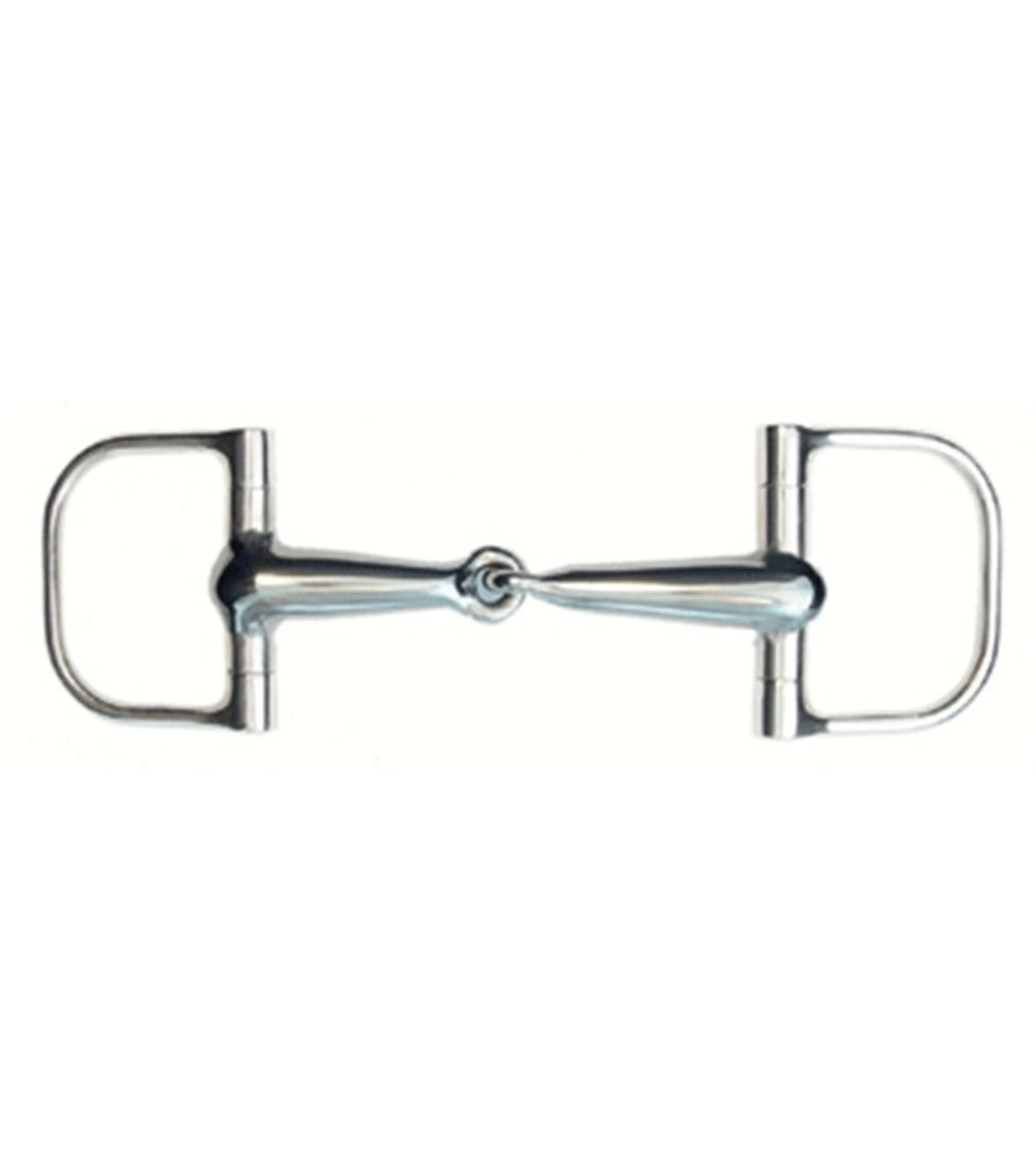 Stainless Steel Hollow Mouth Dee Ring Bit-TexanSaddles.com