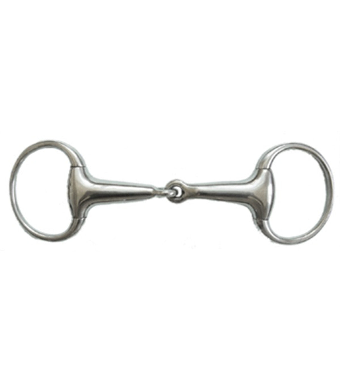 Stainless Steel Thick Hollow Mouth Eggbutt Snaffle Bit-TexanSaddles.com