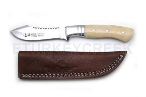 WT-4030B: Wild Turkey Handmade Collection Hunting Knife Skinner Fix Blade knife 8" overall " Bone Primary Showman Saddles and Tack   