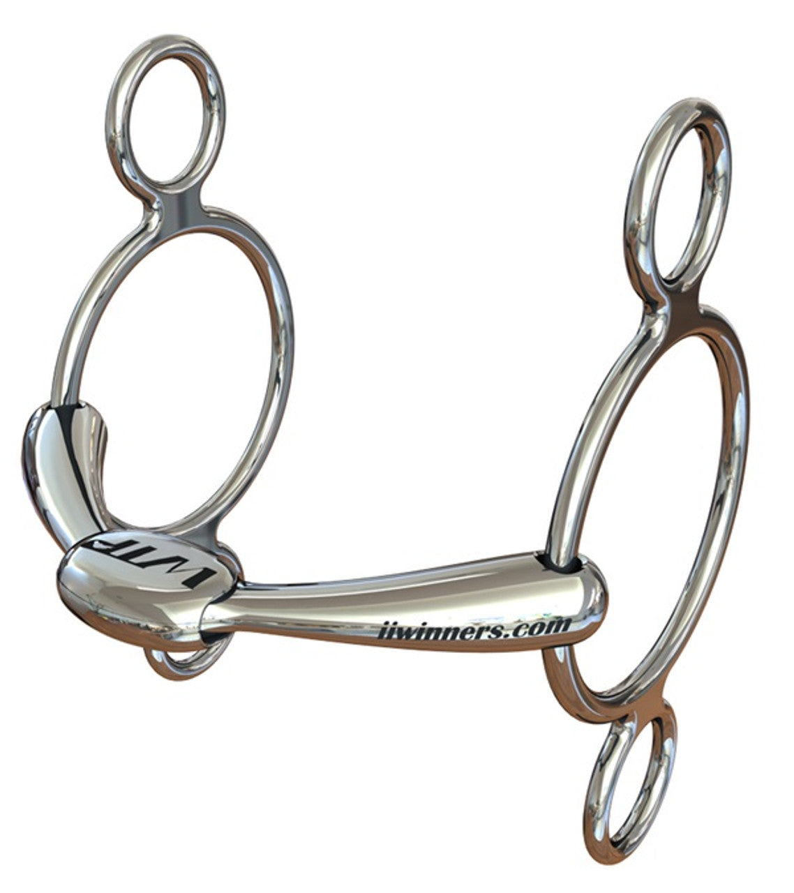 WTP (Winning Tongue Plate) 3 Ring Elevator Leverage Bit with Normal Plate-TexanSaddles.com
