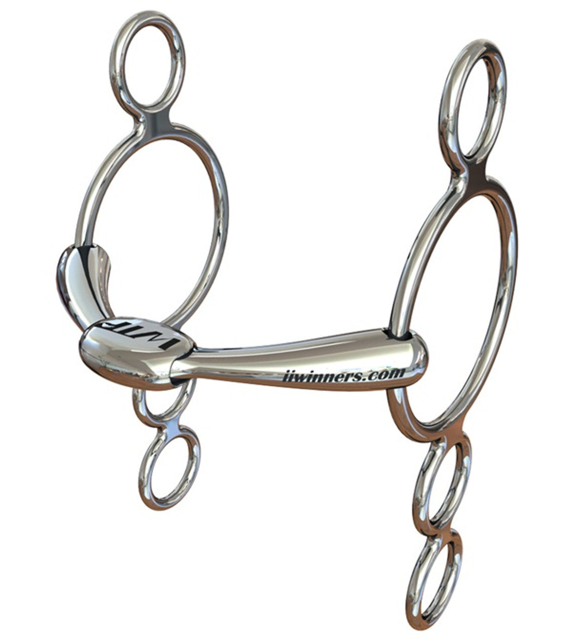 WTP (Winning Tongue Plate) 4 Ring Elevator Leverage Bit with Normal Plate-TexanSaddles.com