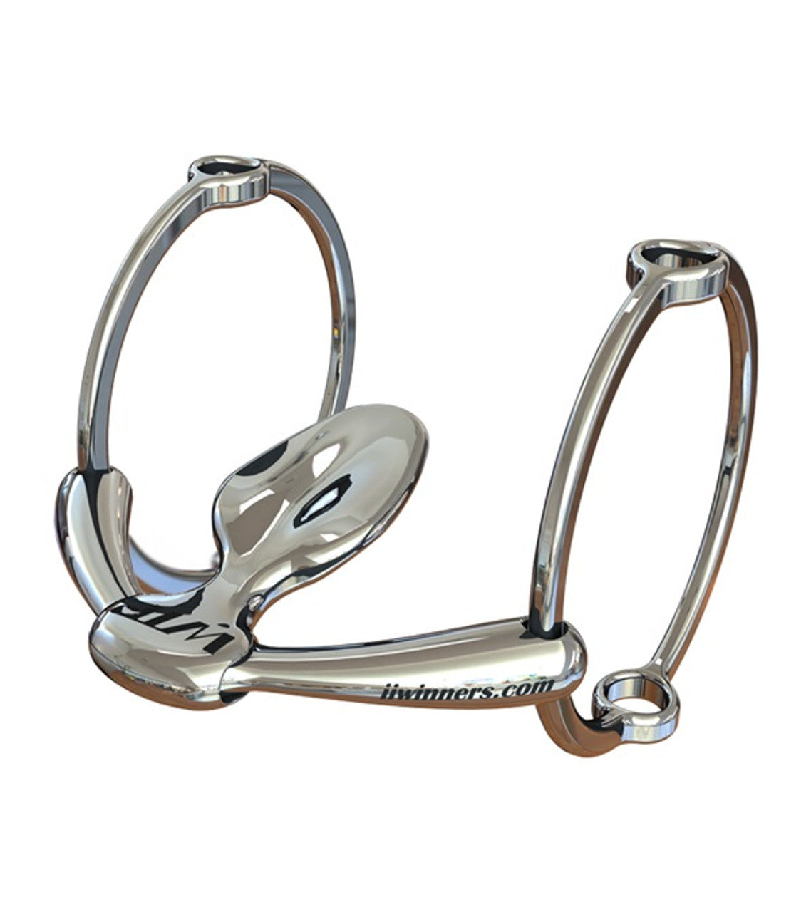 WTP (Winning Tongue Plate) Polo Gag Bit with Extended Plate & 100mm Rings-TexanSaddles.com