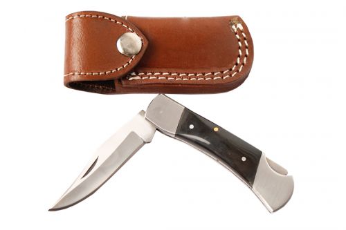 Wild Turkey handmade folder knife with horn handle Default Shiloh   