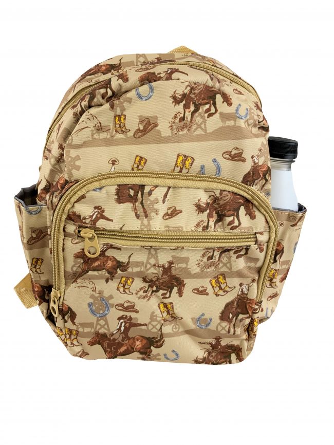 Bull Rider Backpack Wildwest Design Backpack - TexanSaddles.com