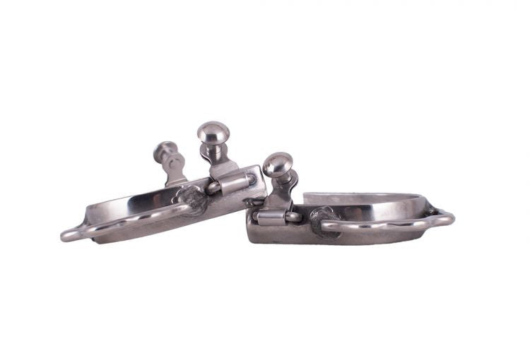 Y258792: Showman ® YOUTH Stainless steel bumper spurs Western Spurs Showman   